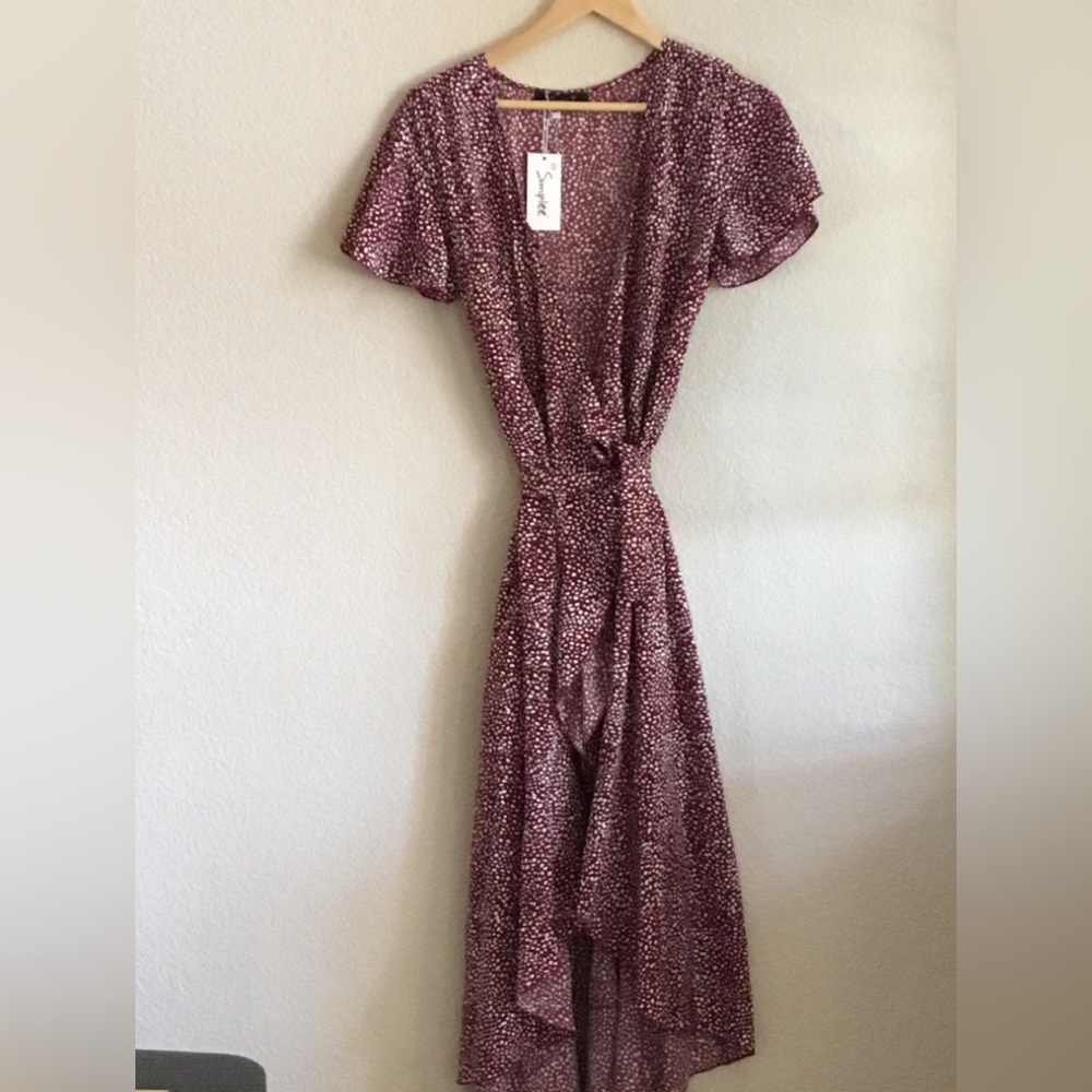 SIMPLE MIDI WRAP DRESS